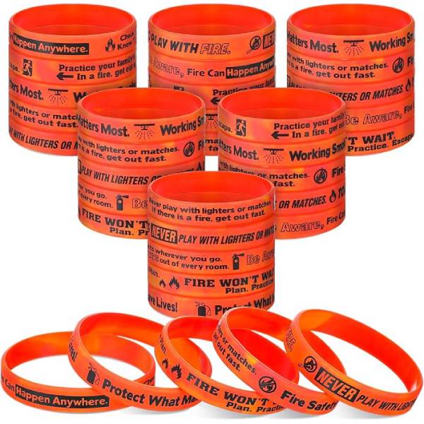 Fire Safety Awareness Wristbands